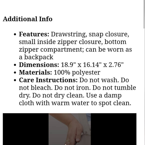 Beyond Yoga Convertible Tote Backpack Gym Bag in Birch - Picture 6 of 8